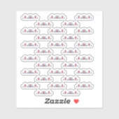 Hungarian Folk Floral Pattern Aufkleber (Blatt)