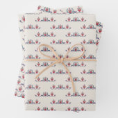 Hungarian Folk Floral Pattern Geschenkpapier Set (Beispiel)