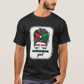 Hungarian Girl Girls For Women Hungary Flag Pride  T-Shirt (Vorderseite)