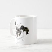 Hungarian Horntail Dragon Kaffeetasse (Vorderseite Links)