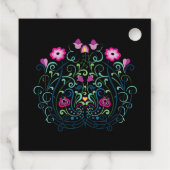 Hungarian Kalocsa Embroidery Pattern Geschenkanhänger (Rückseite)