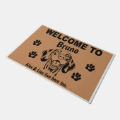 Hungarian Vizsla Personalized Door Mat Doormat Fußmatte (Schrägansicht)