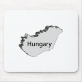 Hungary 3D Map Mousepad (Vorne)
