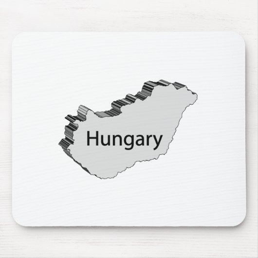 Hungary 3D Map Mousepad (Vorne)