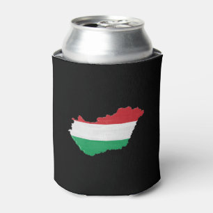 Hungary flag and map dosenkühler