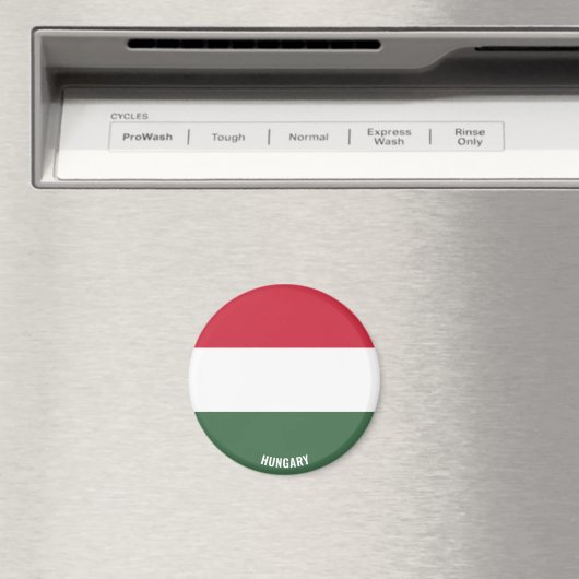 Hungary Flag Charming Patriotic Magnet (In Situ (Geschirrspüler))