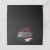 Hungary flag platzkarte (Außenseite Aufgefaltet)