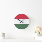 Hungary Flag Runde Wanduhr (Zuhause)