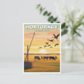 Hungary Hortobagy National Park Travel Postkarte (Stehend Vorderseite)