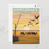 Hungary Hortobagy National Park Travel Postkarte (Vorne/Hinten)