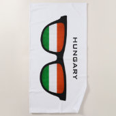 HUNGARY Shades Custom Text Strandtuch (Vorderseite)