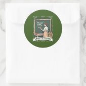 Hunger and Bread Quote Art Runder Aufkleber (Tasche)