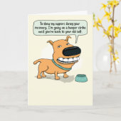 Hunger beim Hund Karte (Gelbe Blume)