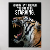 Hunger bleibe, Hunger - Tiger, Erfolg, Training Poster (Vorne)