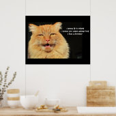 Hunger Gespräch Cat haiku Poster (Küche)