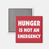 Hunger ist keine besonders gesunde Ernährung Magnet (Vorderseite/Rückseite)