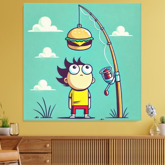 Hunger Leinwanddruck (Insitu (Wohnzimmer))