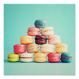 Hunger, Macaron, Hipster, Multicolor, Süßigkeite Poster
