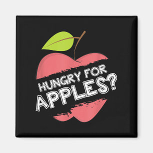 Hunger nach Äpfeln/Shirt - Motivierend Obst Magnet