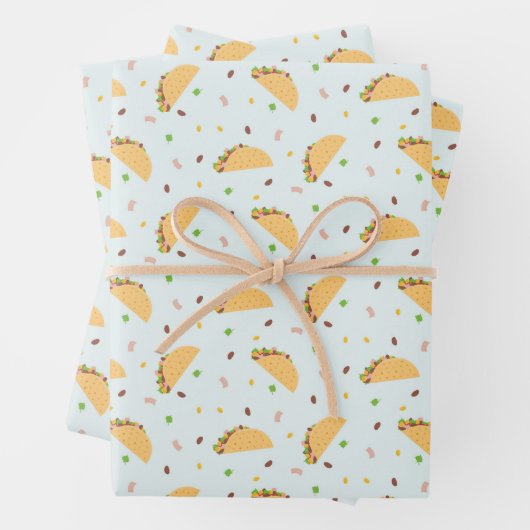 Hunger nach dem Muster von Tacos Geschenkpapier Set (Beispiel)