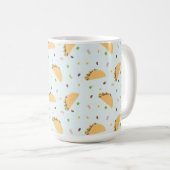 Hunger nach dem Muster von Tacos Kaffeetasse (VorderseiteRechts)