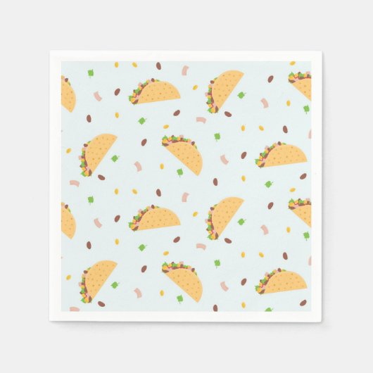 Hunger nach dem Muster von Tacos Serviette (Vorderseite)