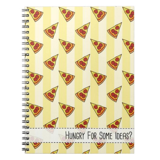 Hunger nach einigen Ideen? (Pizza) - Notebook Notizblock (Vorderseite)