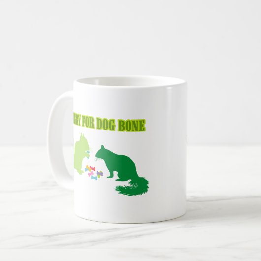 Hunger nach Hundebranke Kaffeetasse (Vorderseite Links)