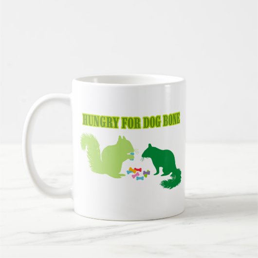 Hunger nach Hundebranke Kaffeetasse (Links)