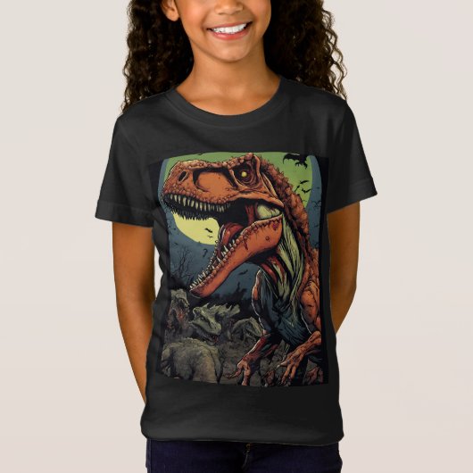 Hunger nach Leckereien: Zombie Dinosaurier T-Rex T-Shirt (Vorderseite)