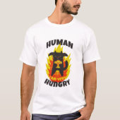 Hunger und wütende Katze. Angeriebte Katze. Funny T-Shirt (Vorderseite)