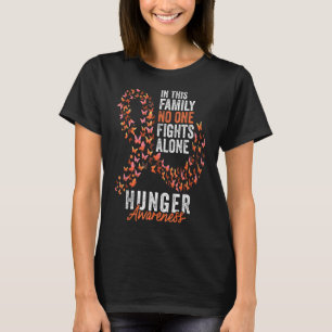 Hungerfestes Monat Schmetterlinge Orange Ribbon T-Shirt