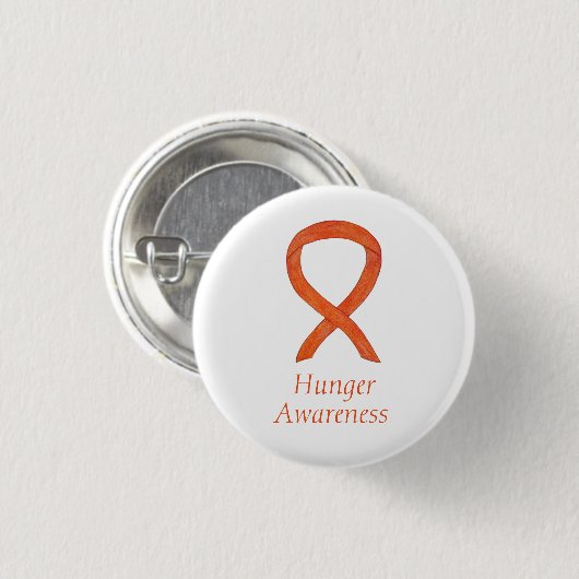 Hungerfestung Awareness Ribbon Custom Button (Vorne & Hinten)