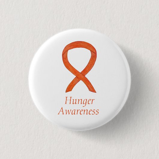 Hungerfestung Awareness Ribbon Custom Button (Vorderseite)