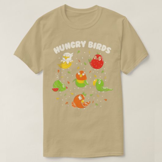 Hungerfestungen Birds Fruit Parrots von Tobe Fonse T-Shirt (Design vorne)