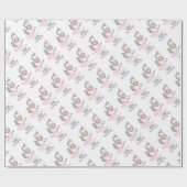 Hungerfestungen Unicorns Niedliche Kunst, Dichtung Geschenkpapier (Flach)