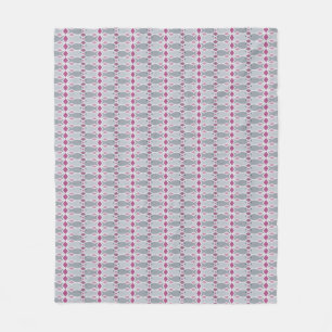 Hungerfisch Graues und rosa Muster Fleece Blanket