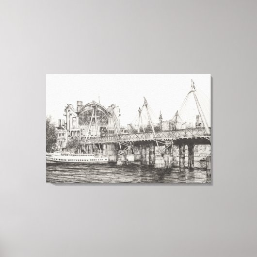 Hungerford Bridge London 30/10/2006 Leinwanddruck (Vorderseite)