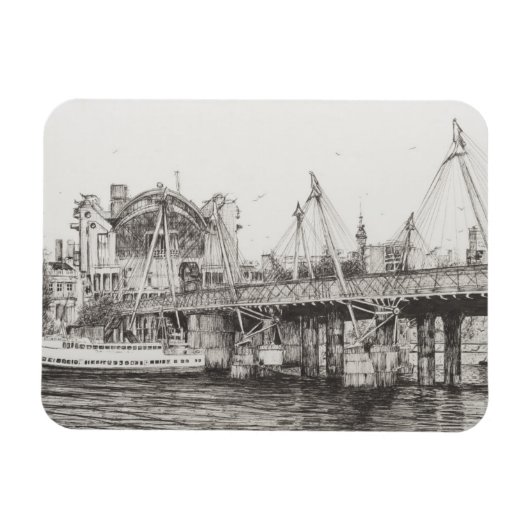 Hungerford Bridge London 30/10/2006 Magnet (Horizontal)