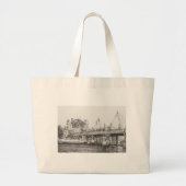 Hungerford Brücke London 30/10/2006 Jumbo Stoffbeutel (Vorne)