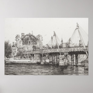 Hungerford Brücke London 30/10/2006 Poster