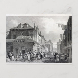 Hungerford Market, Strand, Gravur Thomas Postkarte