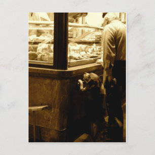 Hungerhund in Italien Postkarte