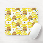 Hungerische Raupe | Das Bienenmuster Gerettet Mousepad (Mit Mouse)