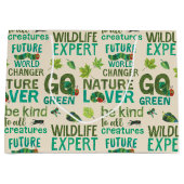 Hungerische Raupe | Future World Changer Pattern Große Geschenktüte (Vorderseite)