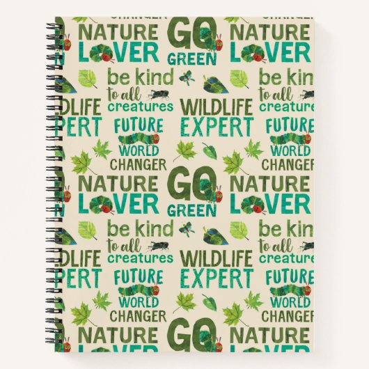 Hungerische Raupe | Future World Changer Pattern Notizblock (Vorderseite)