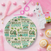 Hungerische Raupe | Future World Changer Pattern Pappteller (Party)