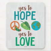 Hungerische Raupe | Ja zur Hoffnung Mousepad (Vorne)