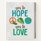 Hungerische Raupe | Ja zur Hoffnung Notizblock (Rückseite)