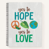 Hungerische Raupe | Ja zur Hoffnung Notizblock (Vorderseite)